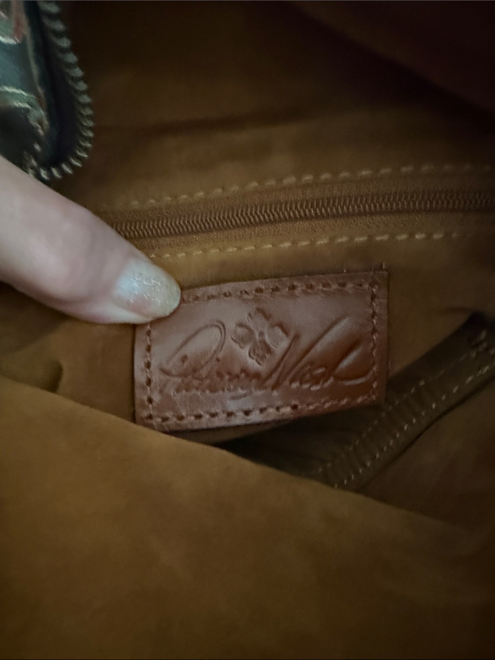 Patricia Nash Valerie Foldover, Italian Leather Paisley Clutch - Picture 5 of 6